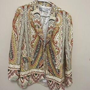 Zara Colorful Patterned Jacket